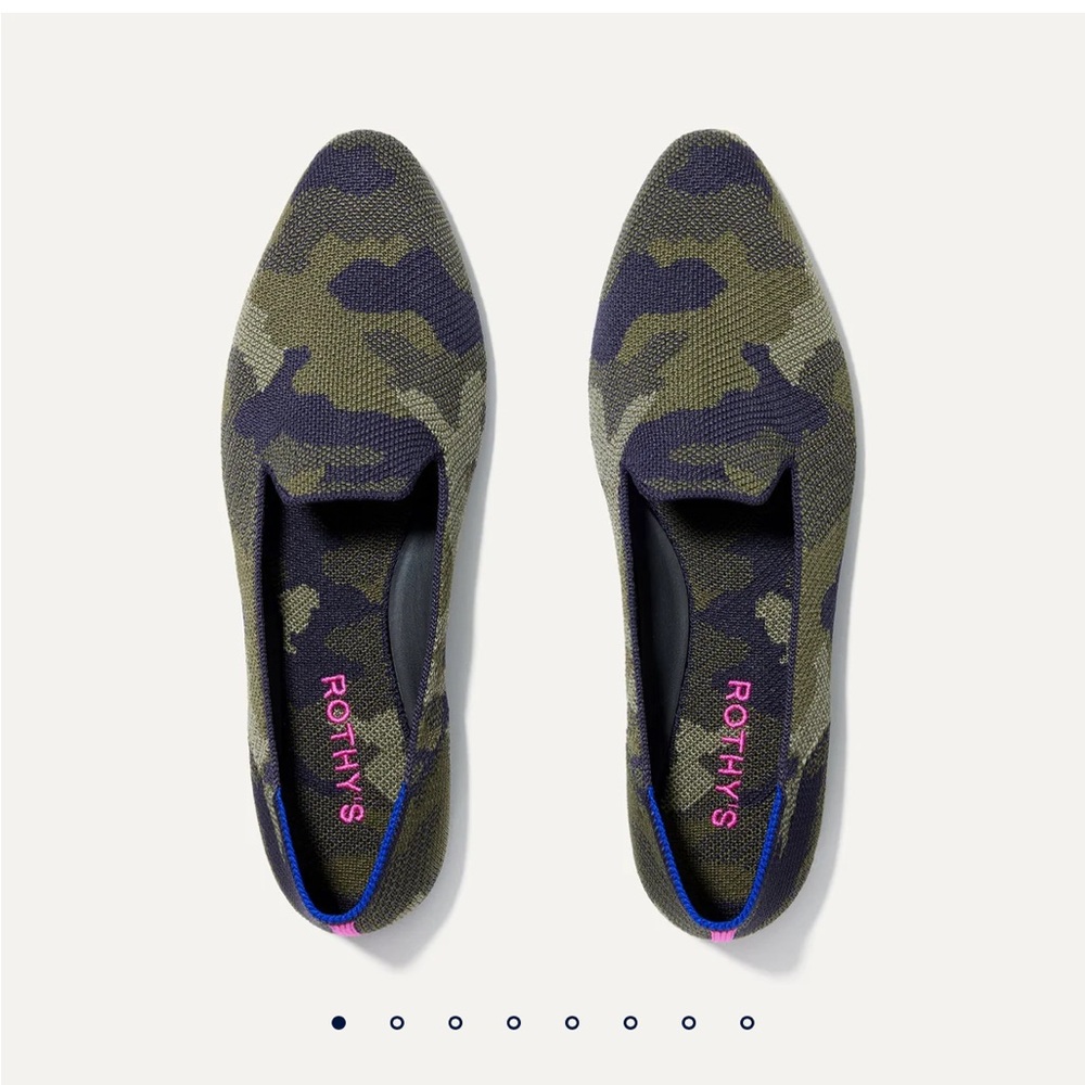 Rothy’s Almond Loafer in Spruce Camo